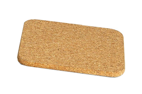 Kurk onderzetter vierkant 20 x 20 cm, set van 3