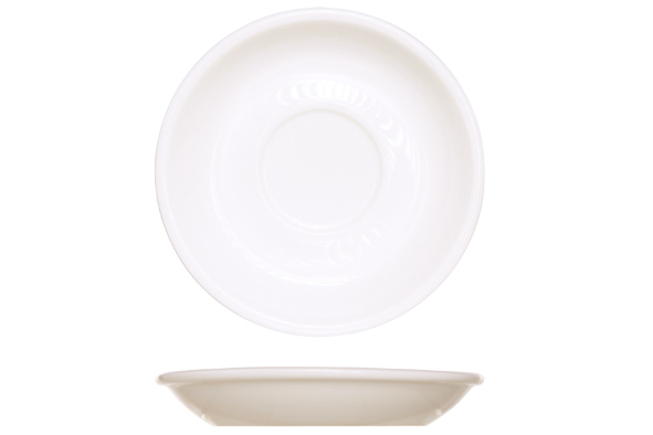 Daring schotel 15,5 cm, porselein, wit