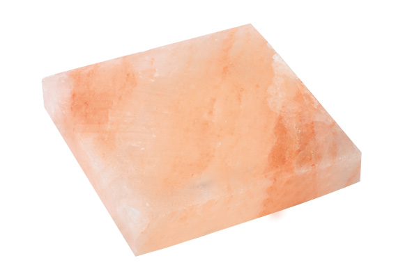 Zoutsteen roze vierkant 20 x 20 x 3 cm