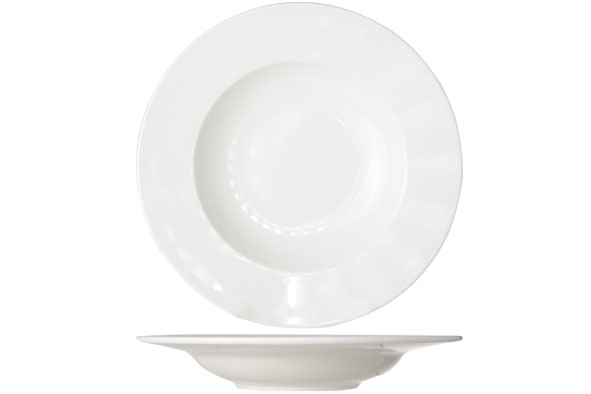 Buffet Rd diep bord porselein wit Ø 23 x h 3,8 cm