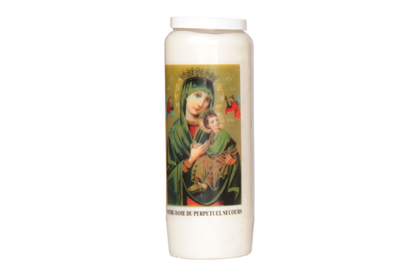 Noveenkaars 9 dagen Notre Dame du Perpetuel Secours zonder gebed Ø 6 cm x H 18 cm