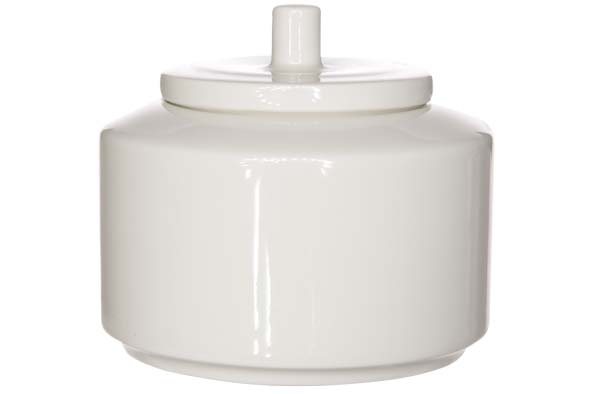 Buffet Rd suikerpot wit porselein 270 ml Ø 9 cm
