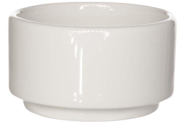 Buffet Rd saladekom stapelbaar porselein wit 25 cl Ø 12 x h 5 cm