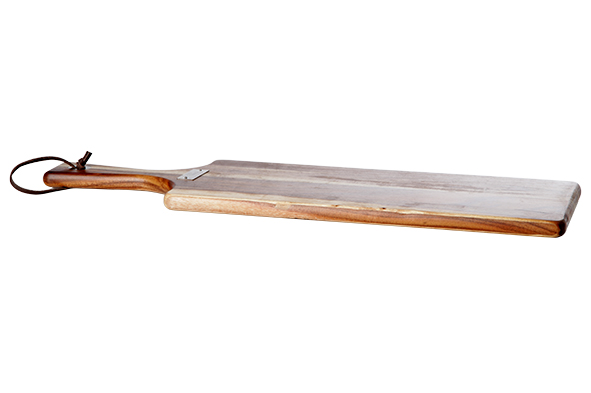 Snijplank acacia 45 x 15 x 1,5 cm met handvat