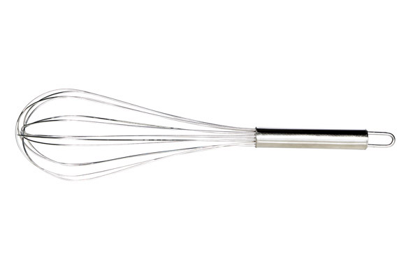 Schneebesen mit Haken, Edelstahl, 35 cm