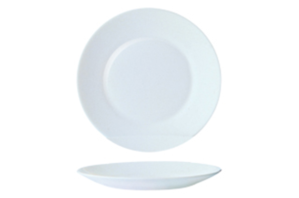 Restaurant Uni set van 6 borden, Ø 15 cm, opaal, wit