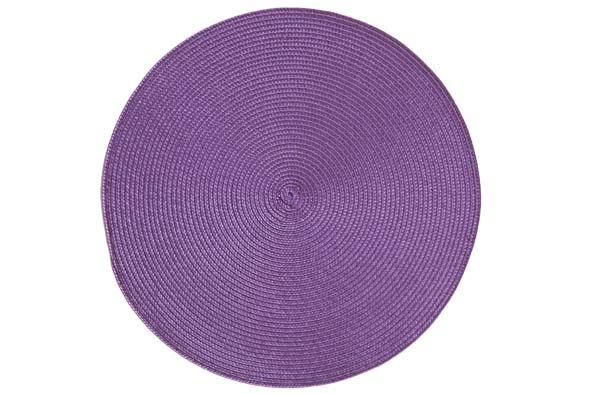 Placemat rond paars Ø 36 cm
