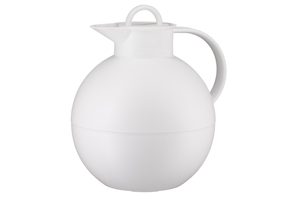 Kugel Isolierkanne weiß matt 940 ml