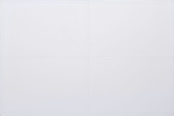 Placemat wit, PVC, dubbelzijdig, 43 x 30 cm