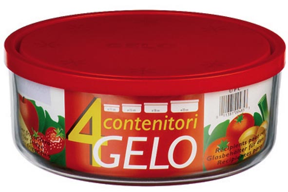 Frigoverre Gelo set van 4 dozen, 23,4 x 23,4 x 9,4 cm