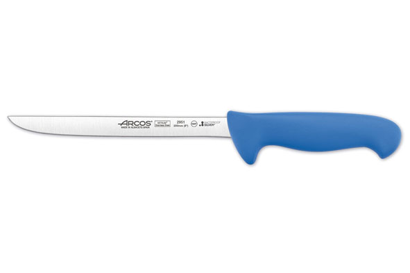 2900 Serie fileermes blauw roestvrij staal 20 cm