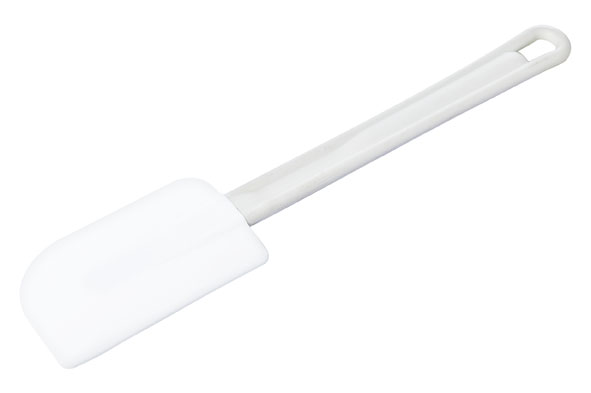 Pannenlikker siliconen 35 cm, wit
