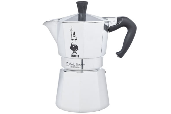 Moka koffiekan aluminium 4 mokken