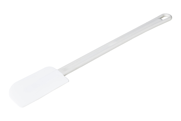 Spatel lengte 45 cm siliconen wit