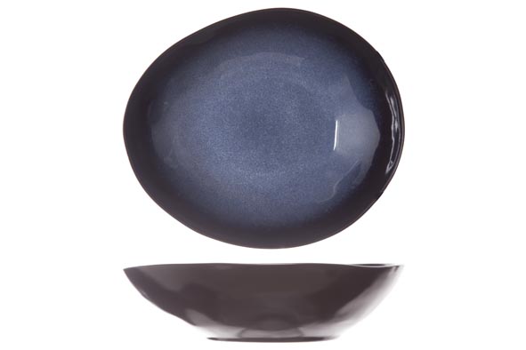 Sapphire diep bord-schaal ovaal 19,5 x 16,5 cm