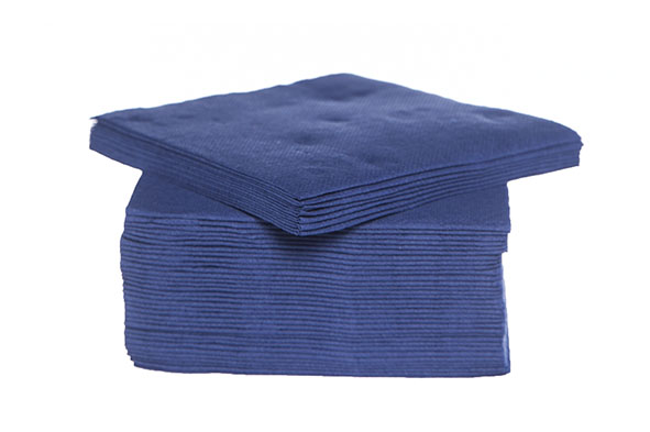 Ct Prof servet 40 stuks, 25 x 25 cm, blauw, papier, textiel-touch