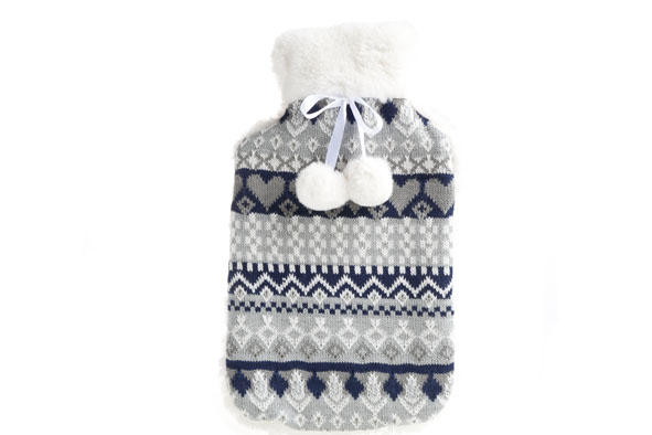 Warmwaterkruik 2 l blauw Scandinavisch 41 x 23,2 x 5 cm