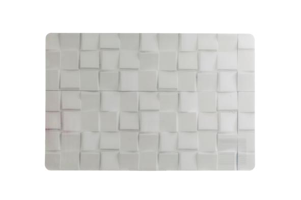 Placemat steenlook wit 43 x 28,3 x 0,2 cm
