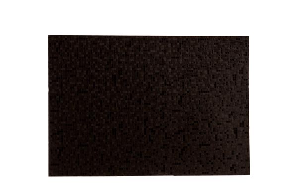 Placemat mozaïek zwart 43 x 30 cm PVC