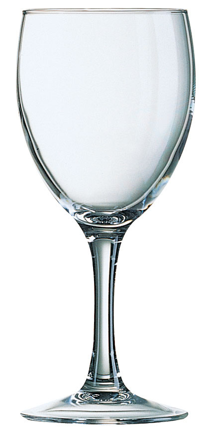 Elegance wijnglas van glas transparant 19 cl set van 12