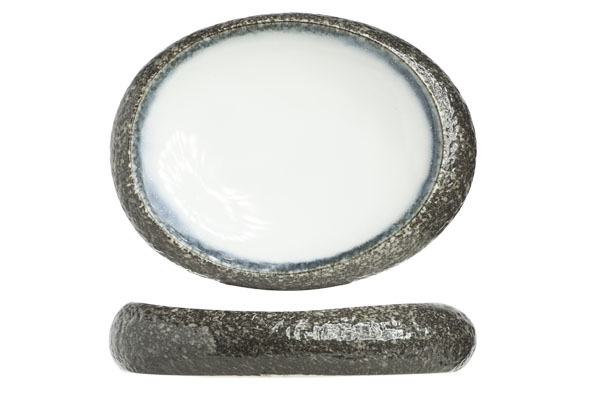 Sea Pearl schaal ovaal zilverwit 32 x 24 x 6 cm