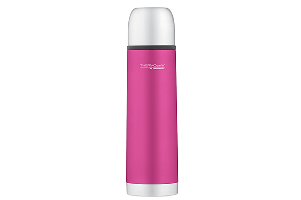 Soft Touch geïsoleerde fles roestvrij staal 0,5 l roze Ø 7 x 25 cm