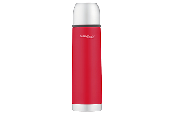 Soft Touch Isoleerfles roestvrij staal rood 0,5 l, Ø 7x24 cm