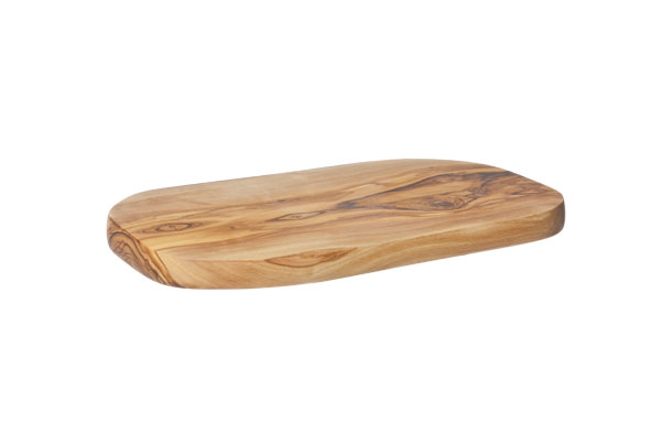 Snijplank vorm natuur 24-26 cm x 12-16 cm olijfhout