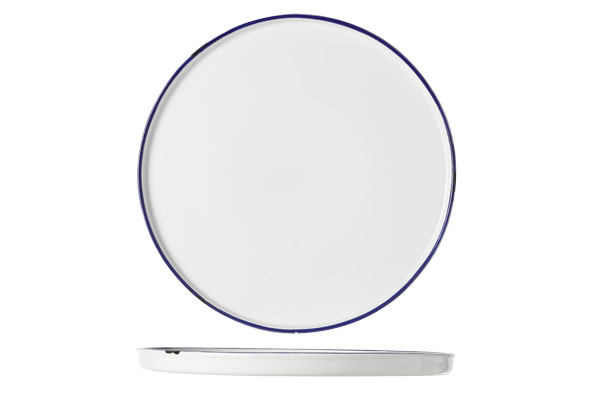 Antoinette bord, aardwerk, Ø 26,5 cm, wit