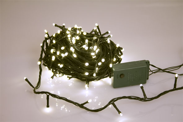 Sparkle Light LED-snoer 16 m 240 lampen warm wit groene draad