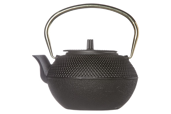 Shinto theepot 1,2 l, zwart met gouden handvat