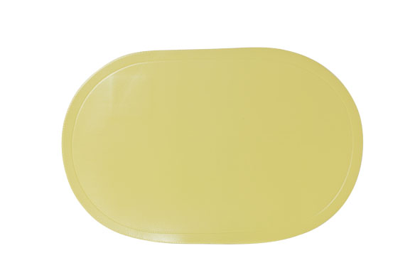 Placemat ovaal, lime, 43 x 28 cm