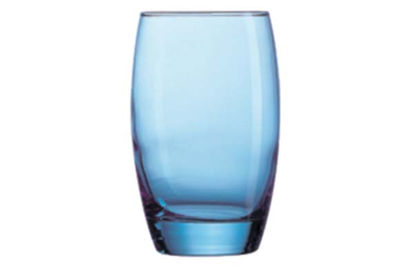 Salto waterglas ice blue 35 cl, set van 6