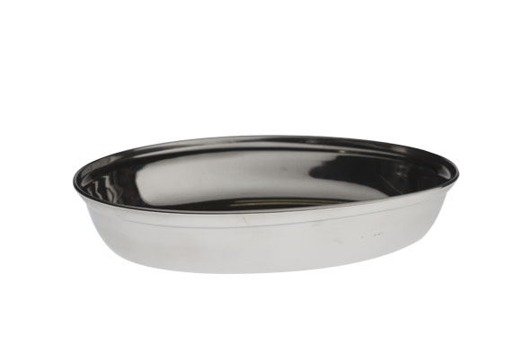 Plateau ovale 18,9 x 17,8 cm inox
