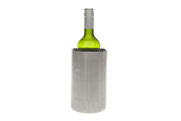 Rafraîchisseur inox mat D 12 x H 18 cm