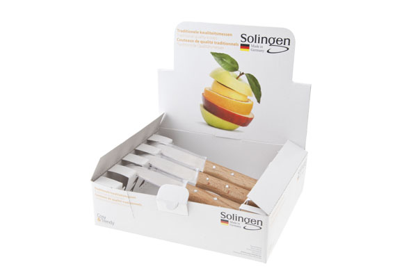 Clipstrip set van 20 schilmessen hout wit