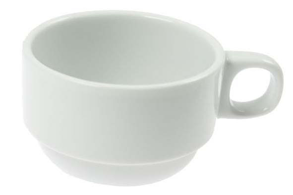 Nordika Tas wit, Ø 8x6,5 cm, 0,16 l, set van 6