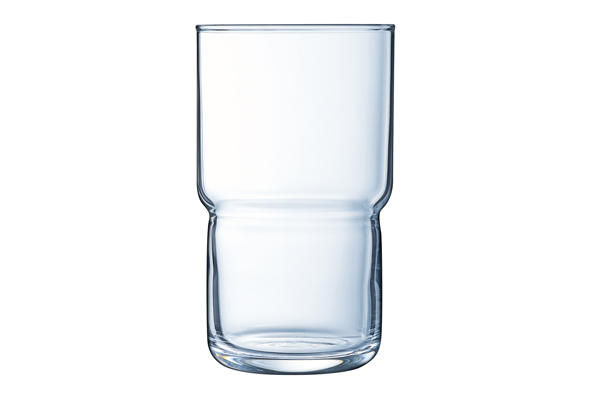 Log tumbler 320 ml set van 6, transparant