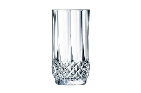 Longchamp waterglazen van glas, transparant, 280 ml, 14,5 x 13,8 x 13 cm, set van 6