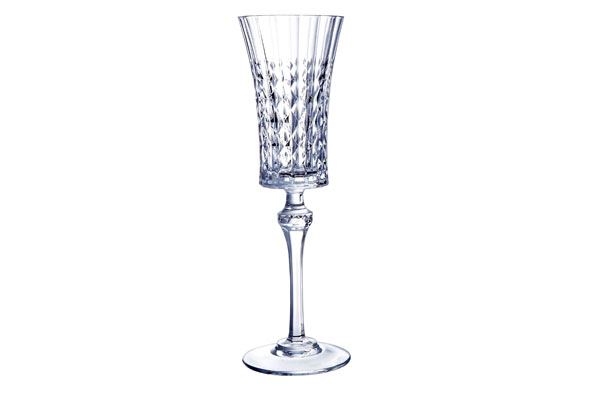Lady Diamond champagneglas 15 cl glas transparent set van 6