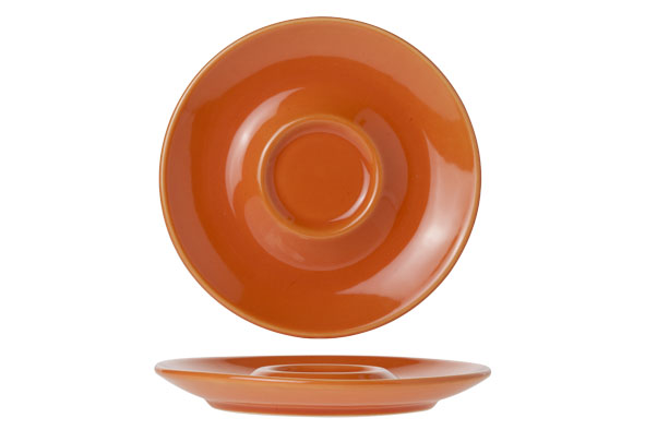 Bola schotel koffie-cappuccino oranje Ø 14,5 cm