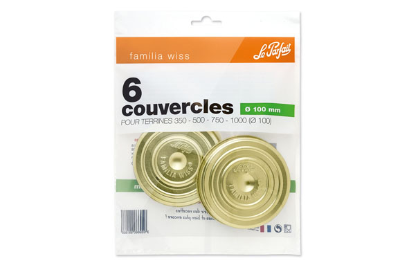 Familia Wiss deksels D 10 cm set van 6 groen