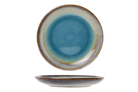 Divino bord-ondertas Ø 15,5 cm, blauw, steengoed