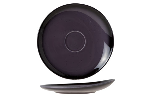 Vigo Prune ondertas Ø 16 cm porselein violet