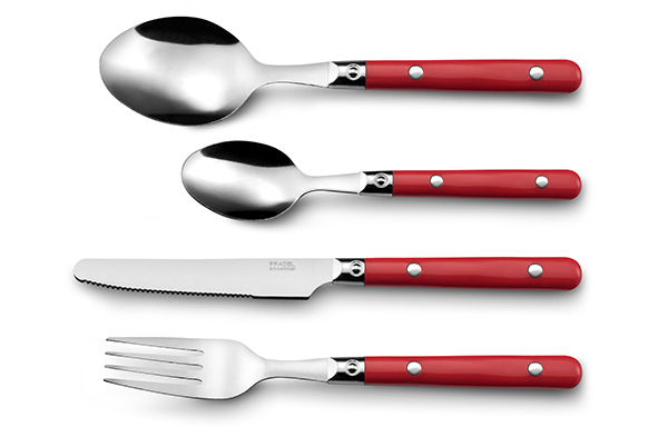 Pradel Essentiel Saxo S16 Besteckset Rot