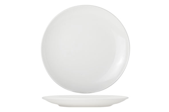 Adesso plat bord, Ø 29 cm, porselein, wit
