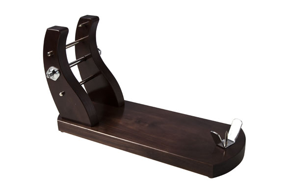 Schinkenhalter, Kiefernholz, mahagonifarben, 53 x 23,5 x 15 cm