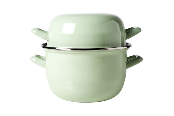 Mosselpot roestvrij staal mint Ø 18 cm 2,8 l