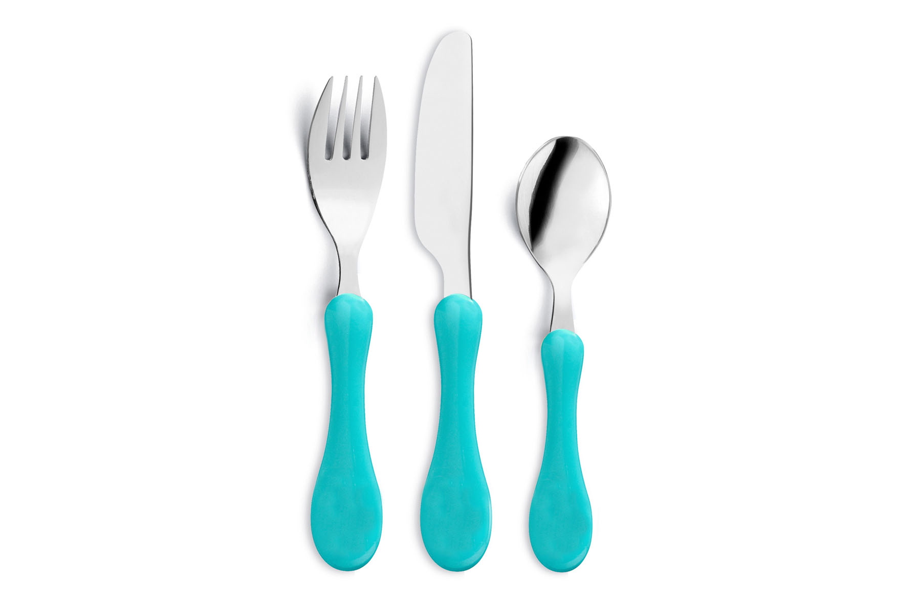 Kinder kinderbesteek set van 3 blauw