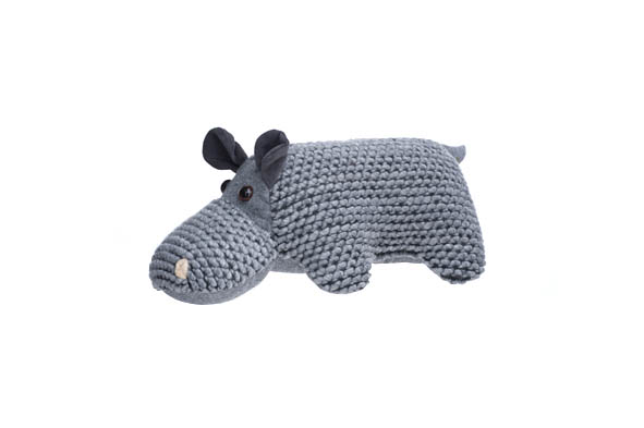 Deurstop grijs polyester, 33 x 18 cm
